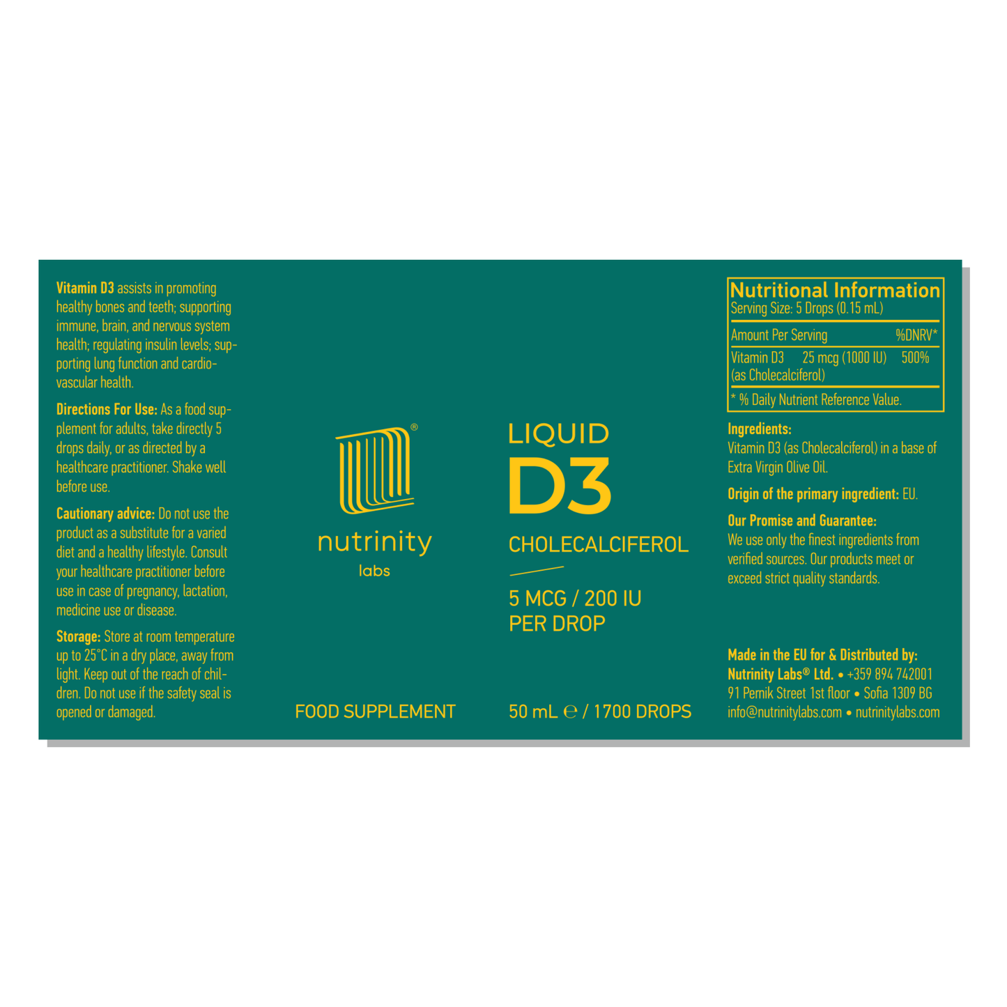 VITAMIN D3 50ml LIQUID