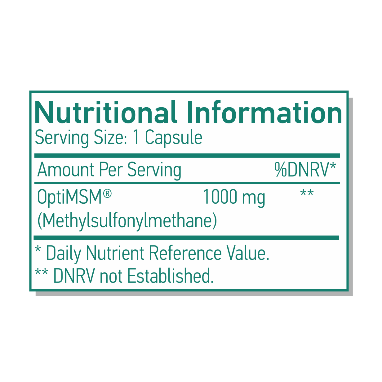 OptiMSM® Vegan Capsules 1000mg